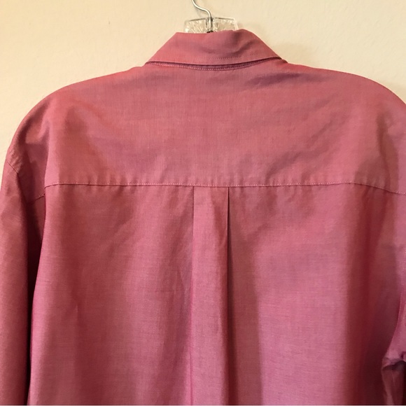 Van Heusen Regular Fit Long Sleeve Dress Shirt with Button Collar Size Small - Picture 7 of 14